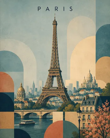 Mid-Century Travel Poster