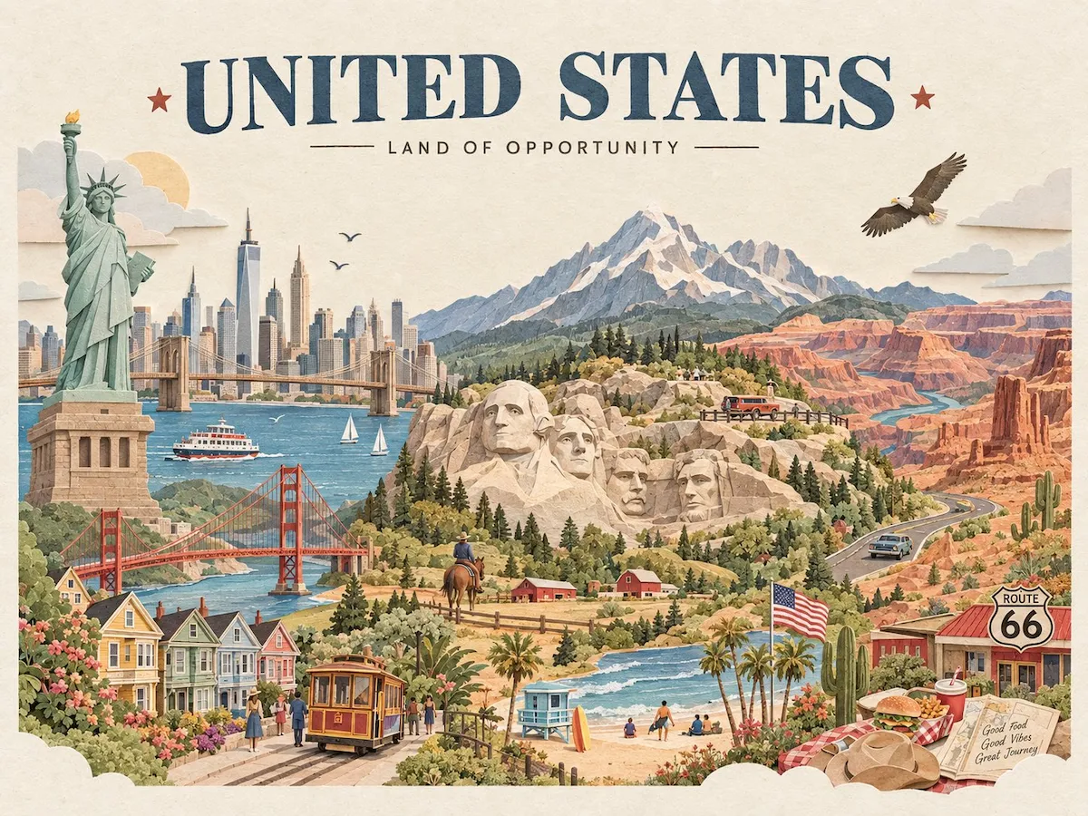 3D Paper-Cut Travel Poster Generator